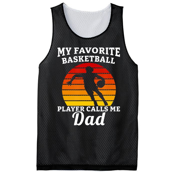 My Favorite Basketball Player Calls Me Dad Basketball Player Mesh Reversible Basketball Jersey Tank