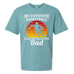 My Favorite Basketball Player Calls Me Dad Basketball Player Sueded Cloud Jersey T-Shirt