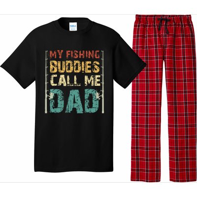 My Fishing Buddies Call Me Dad Father's Day Fisherman Daddy Pajama Set