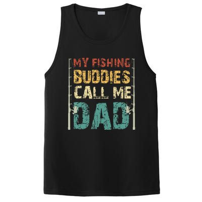 My Fishing Buddies Call Me Dad Father's Day Fisherman Daddy PosiCharge Competitor Tank