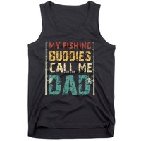 My Fishing Buddies Call Me Dad Father's Day Fisherman Daddy Tank Top