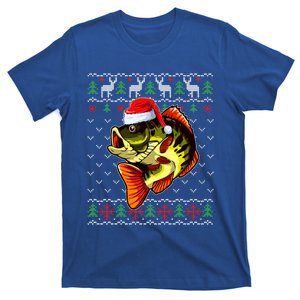 Merry Fishmas Bass Fish Fishing Christmas Ugly Xmas Cute Gift T-Shirt