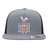 My Favorite Bunnies Call Me Grandma Easter Day Flat Bill Trucker Hat