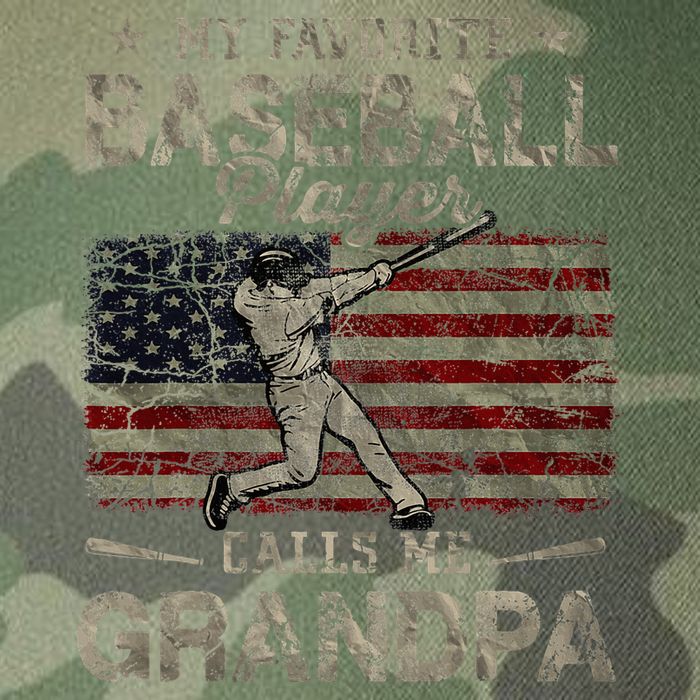 My Favorite Baseball Player Calls Me Grandpa FatherS Day Legacy Tie Dye Trucker Hat