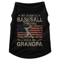 My Favorite Baseball Player Calls Me Grandpa FatherS Day Doggie Tank