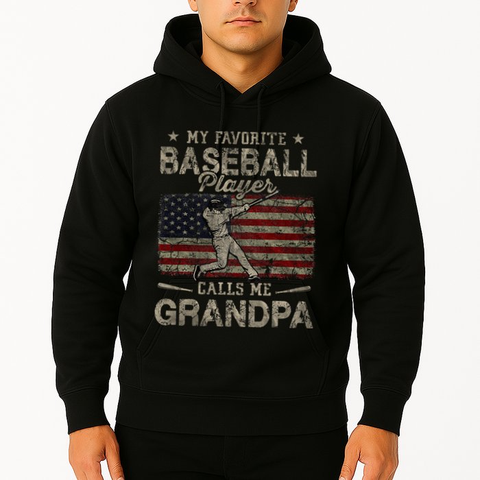 My Favorite Baseball Player Calls Me Grandpa FatherS Day Hoodie