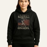 My Favorite Baseball Player Calls Me Grandpa FatherS Day Hoodie
