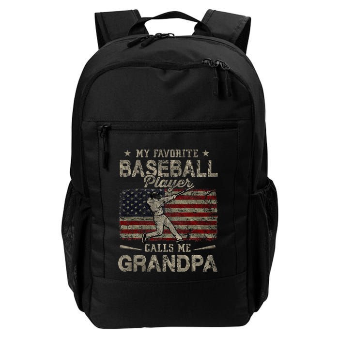 My Favorite Baseball Player Calls Me Grandpa FatherS Day Backpack