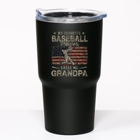 My Favorite Baseball Player Calls Me Grandpa FatherS Day Tumbler