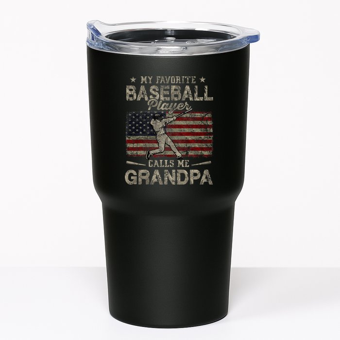 My Favorite Baseball Player Calls Me Grandpa FatherS Day Tumbler