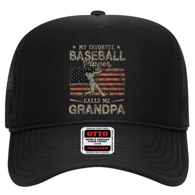 My Favorite Baseball Player Calls Me Grandpa FatherS Day Trucker Hat