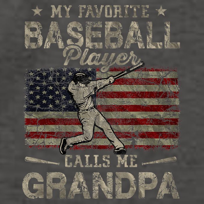 My Favorite Baseball Player Calls Me Grandpa FatherS Day Vector Backpack