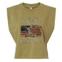 My Favorite Baseball Player Calls Me Grandpa FatherS Day Garment-Dyed Women's Muscle Tee