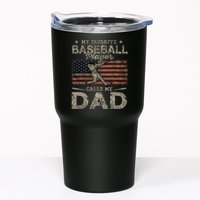 My Favorite Baseball Player Calls Me Dad FatherS Day Tumbler