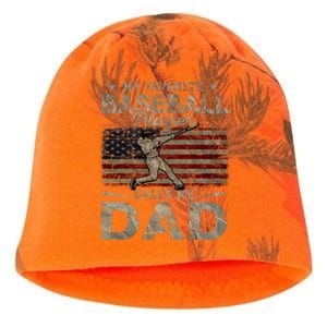 My Favorite Baseball Player Calls Me Dad FatherS Day Kati - Camo Knit Beanie