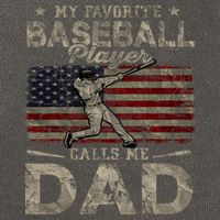 My Favorite Baseball Player Calls Me Dad FatherS Day Cotton Canvas Backpack