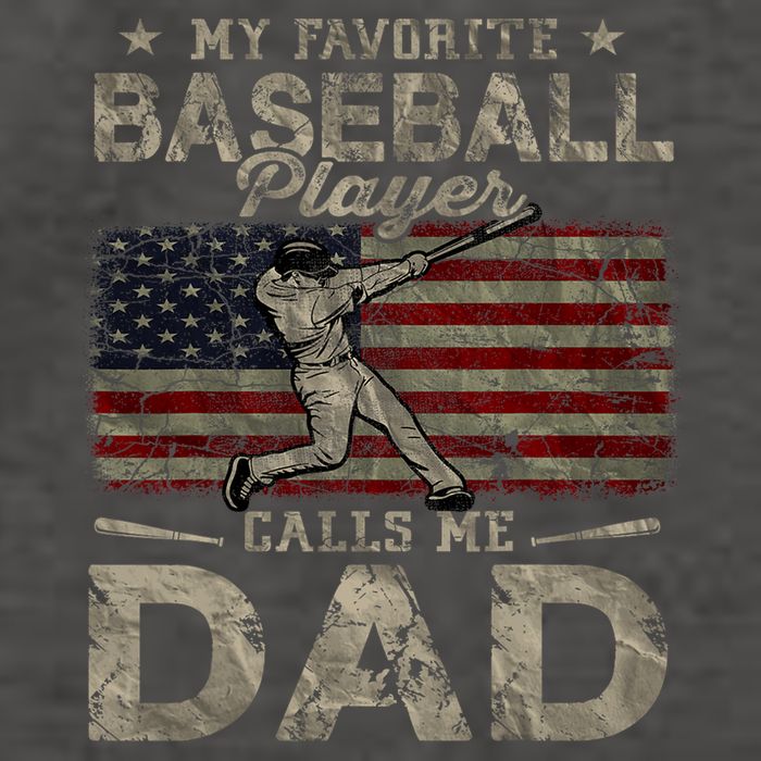 My Favorite Baseball Player Calls Me Dad FatherS Day Vector Backpack