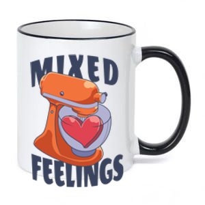 Mixed Feelings Baking 11oz Black Color Changing Mug