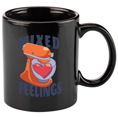 Mixed Feelings Baking 11oz C Handle Ceramic Mug