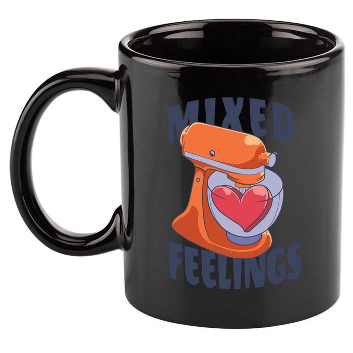 Mixed Feelings Baking 11oz C Handle Ceramic Mug