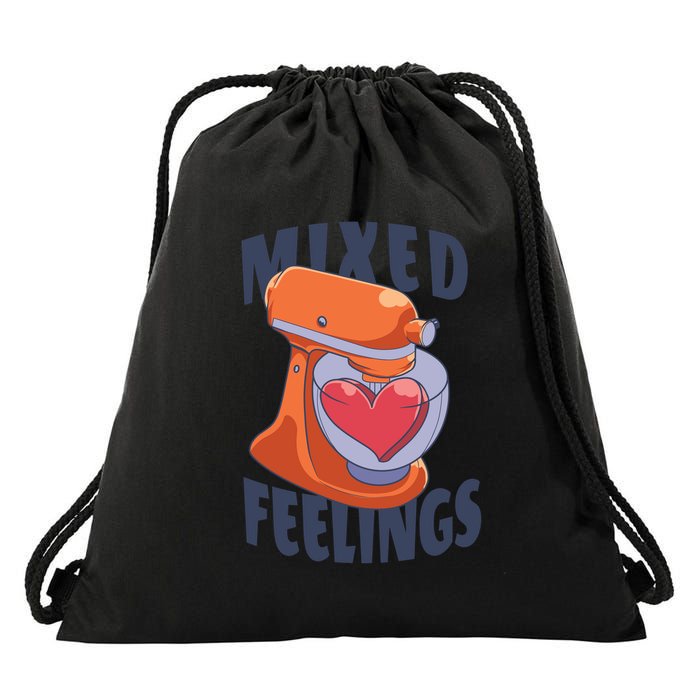 Mixed Feelings Baking Drawstring Bag