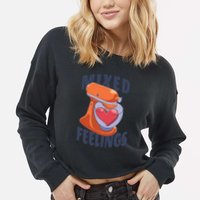 Mixed Feelings Baking Cropped Pullover Crew