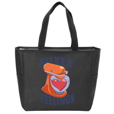 Mixed Feelings Baking Zip Tote Bag