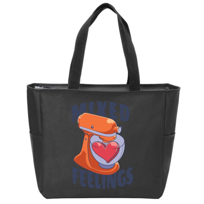 Mixed Feelings Baking Zip Tote Bag