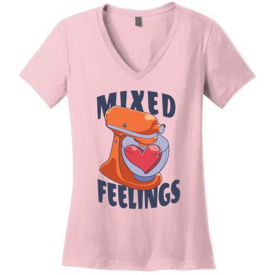 Mixed Feelings Baking Women's V-Neck T-Shirt