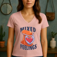 Mixed Feelings Baking Women's V-Neck T-Shirt