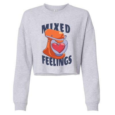 Mixed Feelings Baking Cropped Pullover Crew