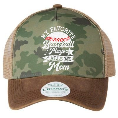 My Favorite Baseball Player Calls Me Mom Game Day Baseball Legacy Tie Dye Trucker Hat