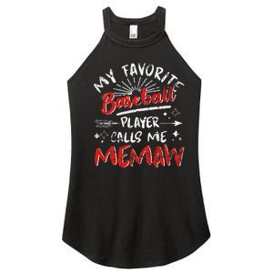 My Favorite Baseball Player Calls Me Memaw Women's Perfect Tri Rocker Tank