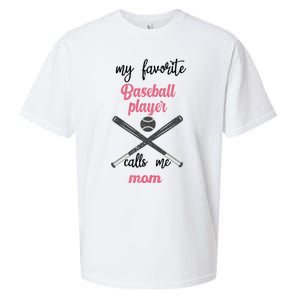 My Favorite Baseball Player Calls Me Mom Great Gift Tball Mom Great Gift Sueded Cloud Jersey T-Shirt