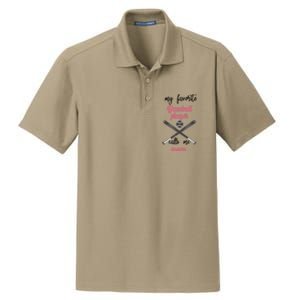 My Favorite Baseball Player Calls Me Mom Great Gift Tball Mom Great Gift Dry Zone Grid Polo