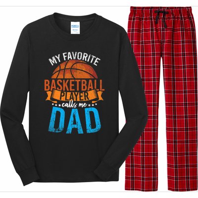 My Favorite Basketball Player Calls Me Dad Basketball Long Sleeve Pajama Set