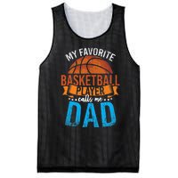 My Favorite Basketball Player Calls Me Dad Basketball Mesh Reversible Basketball Jersey Tank