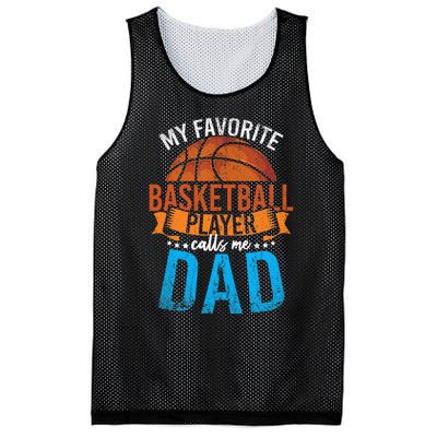 My Favorite Basketball Player Calls Me Dad Basketball Mesh Reversible Basketball Jersey Tank