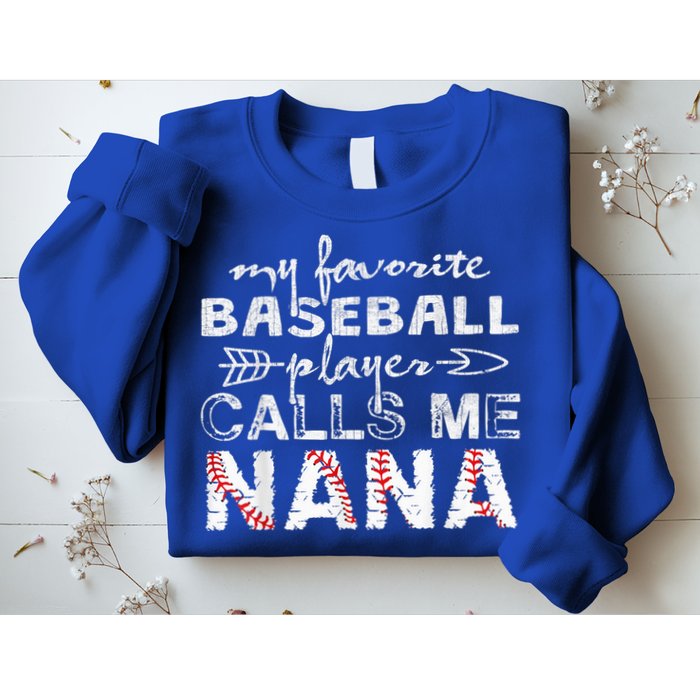 My Favorite Baseball Player Calls Me Nana Shirt, Mother Day Sweatshirt