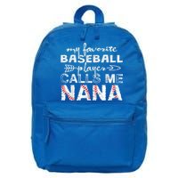 My Favorite Baseball Player Calls Me Nana Shirt, Mother Day 16 in Basic Backpack
