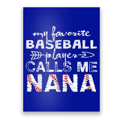 My Favorite Baseball Player Calls Me Nana Shirt, Mother Day Poster