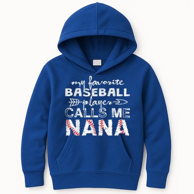 My Favorite Baseball Player Calls Me Nana Shirt, Mother Day Kids Hoodie