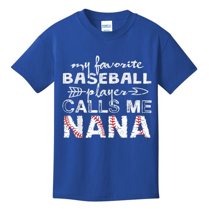 My Favorite Baseball Player Calls Me Nana Shirt, Mother Day Kids T-Shirt