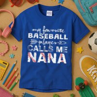 My Favorite Baseball Player Calls Me Nana Shirt, Mother Day Kids T-Shirt