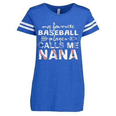 My Favorite Baseball Player Calls Me Nana Shirt, Mother Day Enza Ladies Jersey Football T-Shirt