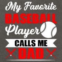 My Favorite Baseball Player Calls Me Dad Funny Baseball Dad Cotton Canvas Backpack