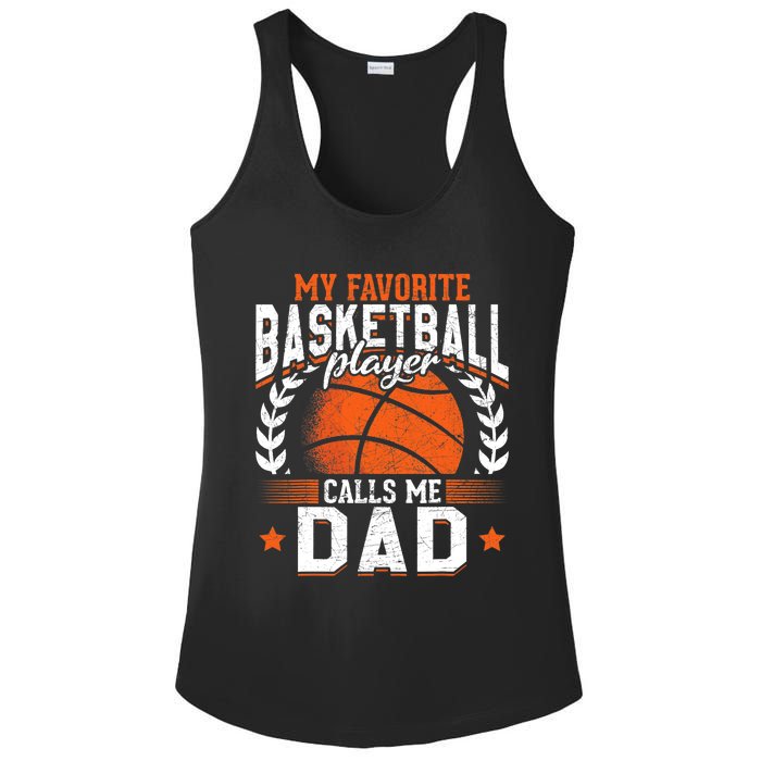 My Favorite Basketball Player Calls Me Dad Basketball Ladies PosiCharge Competitor Racerback Tank