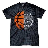 My Favorite Basketball Player Calls Me Dad Basketball Dad Tie-Dye T-Shirt