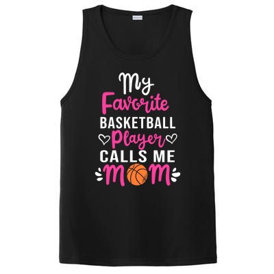 My Favorite Basketball Player Calls Me Mom Mothers Day Cute Gift PosiCharge Competitor Tank