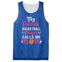 My Favorite Basketball Player Calls Me Mom Mothers Day Cute Gift Mesh Reversible Basketball Jersey Tank